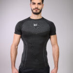 Men's Black Short Sleeve Compression Shirt