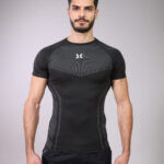 Geo Tshirt - Black and Grey - Body fit - Light weight - M2