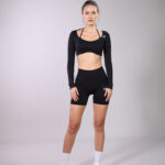 Women's Black Long Sleeve Athletic Set (W19 + W20)
