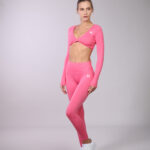 Pink Long Sleeve Activewear Set for Women (W9 + W13)