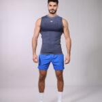 Seamless Silhouette I Shirt - Blue grey - Muscle fit - M7