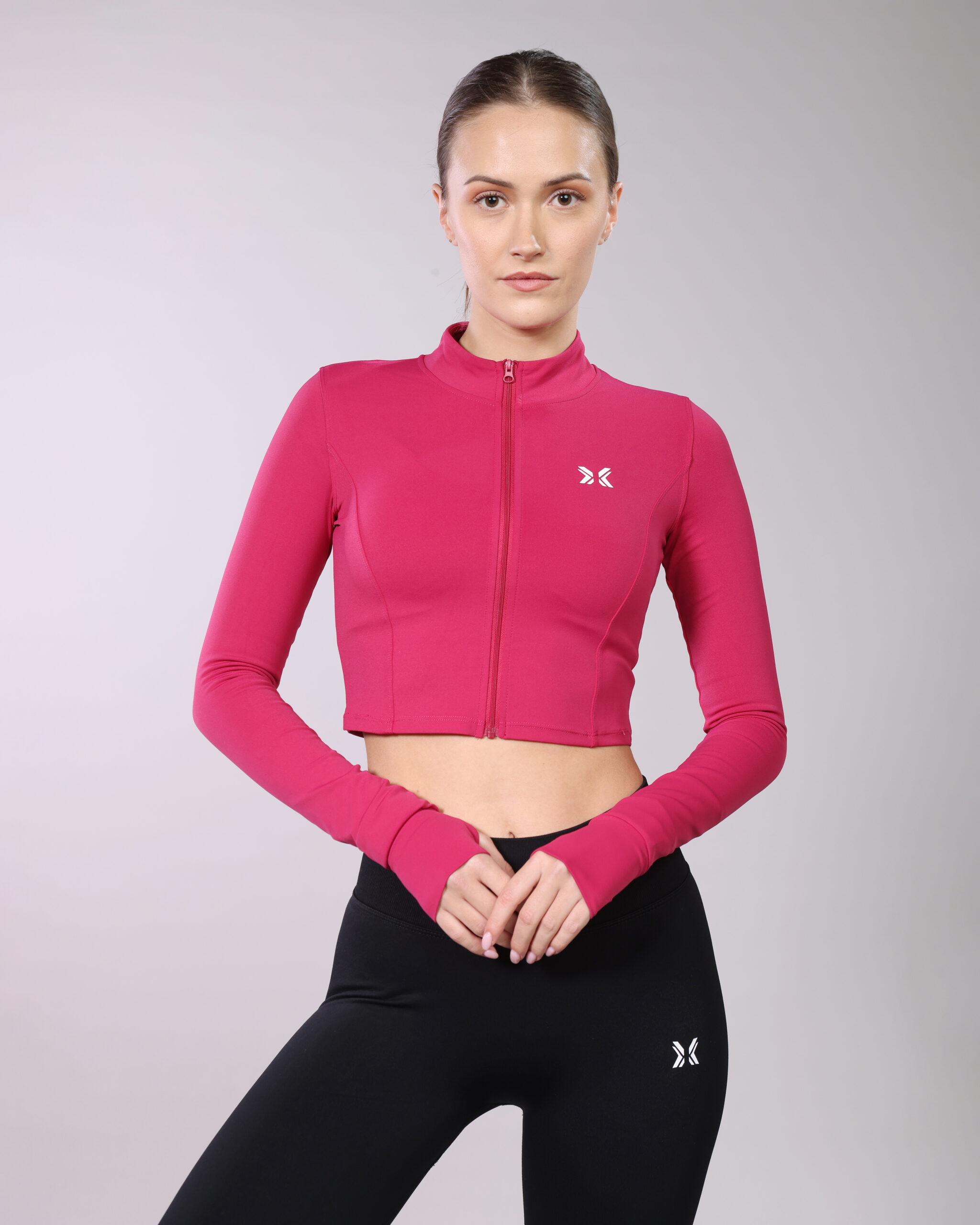 ROG_8601 Zip Crop Jacket - Red/Pink - Slim fit - W25 - Image 1