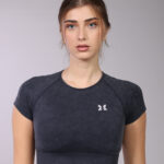 Mioli Crop Top - Dark grey - Body fit - W18